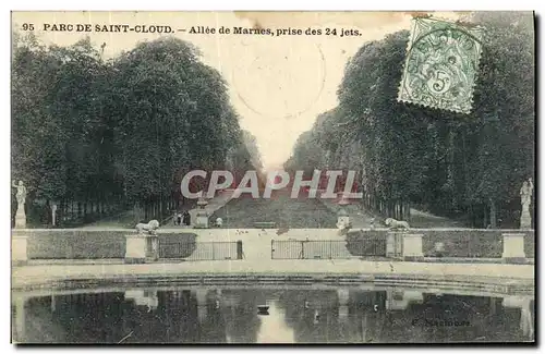 Cartes postales Saint Cloud Parc De Allee de Marnes Prise des 24 jets