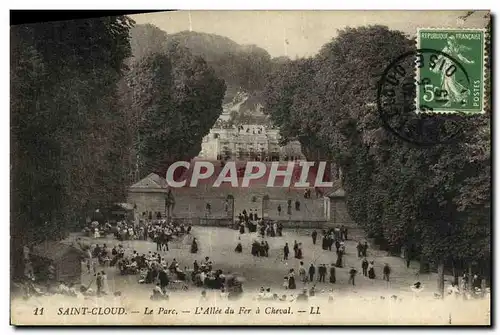 Cartes postales Saint Cloud Le Parc L Allee du Fer a Cheval