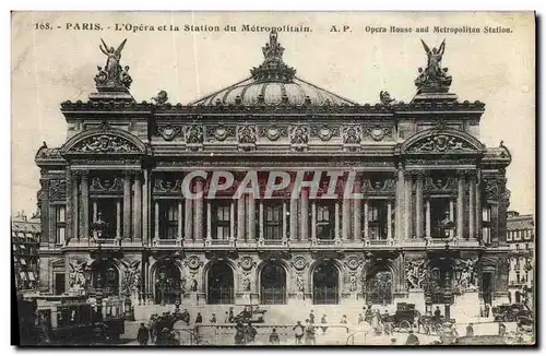 Cartes postales Paris L Opera et la Station du Metonpoiftain