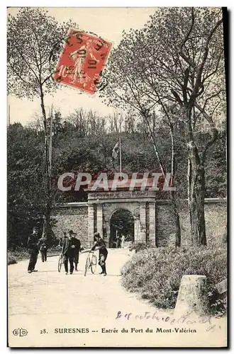 Cartes postales Suresnes Eatree du Fort du Mont Valerien Militaria