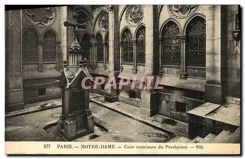 Ansichtskarte AK Paris Eglise Notre Dame Cour interieure du presbytere