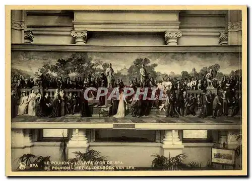 Cartes postales Spa Le Pouhon Le livre d or de Spa