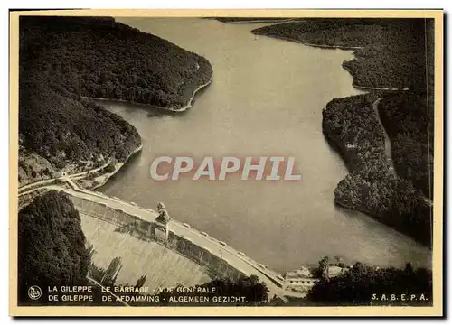 Cartes postales La Gileppe Le barrage Vue generale