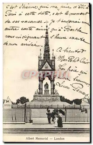 Cartes postales Albert Memorial London