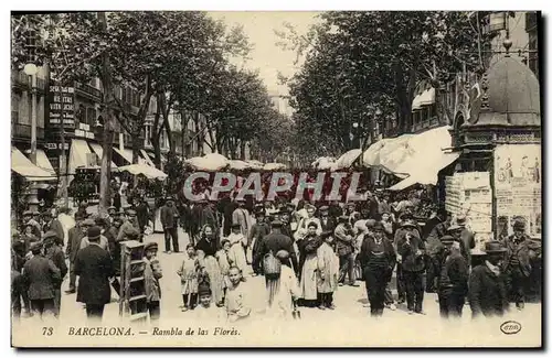 Cartes postales Barcelona Rambla de las Flores