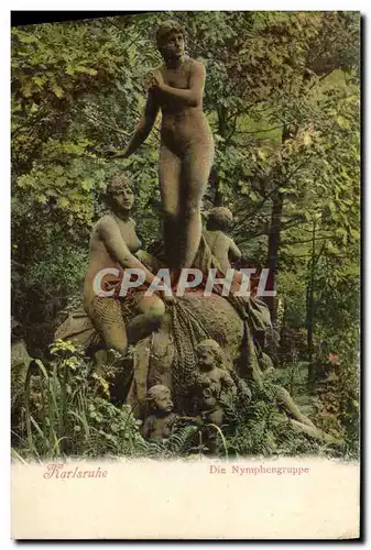 Cartes postales Karlsruhe Die Nymphengruppe