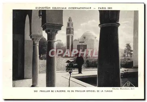 Ansichtskarte AK Exposition Coloniale Internationale Paris 1931 Pavillon de l Algerie Vu du pavillon officiel de