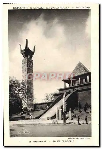 Ansichtskarte AK Madagascar Facade PrinAnsichtskarte AKle Exposition internationale Paris 1931