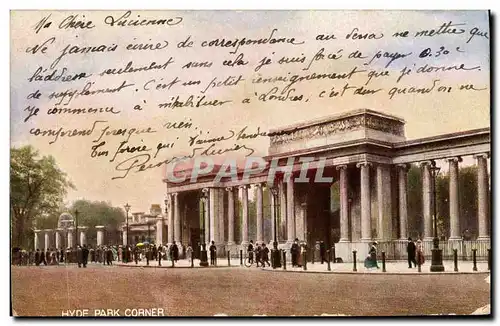 Cartes postales Hyde Park Corner London