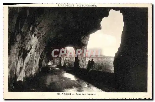 Cartes postales Ruoms Sous les Tunnels