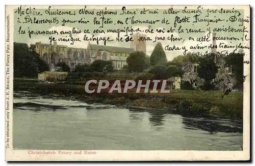 Ansichtskarte AK Bournemouth Christchurch priory and ruins