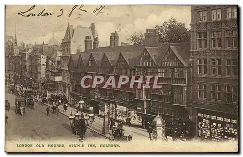 Ansichtskarte AK London Old Houses Staple Inn Holborn