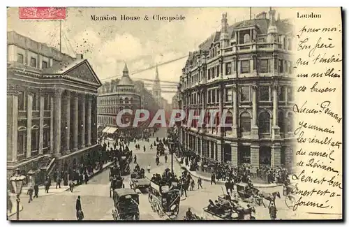 Cartes postales London Mansion House Cheapside