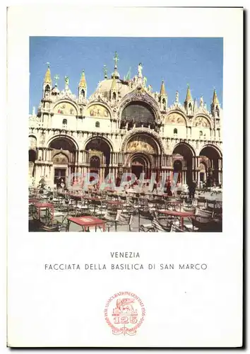 Cartes postales Venezia Facciata Della Basilica Di San Marco