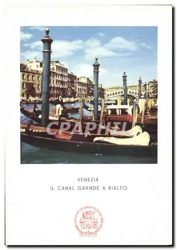 Cartes postales Venezia Il Canal Grande A Rialto