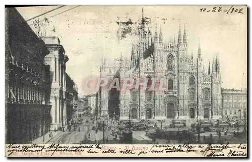 Cartes postales Milano Il Duomo