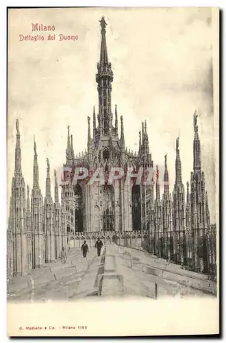 Cartes postales Milano Dettaglio Del Duomo