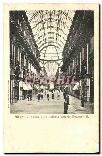 Ansichtskarte AK Milano Interno Della Galleria Vittorio Emanuele II