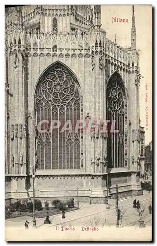 Cartes postales Milano Il Duomo Dettaglio