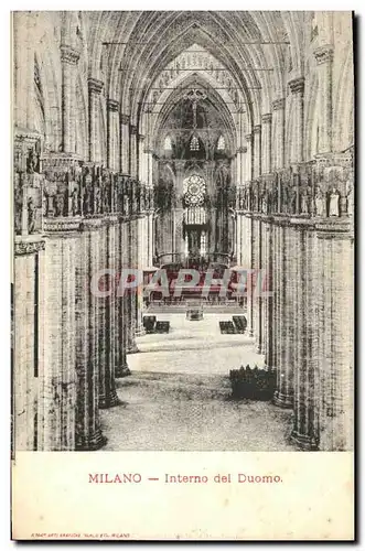 Ansichtskarte AK Milano Interno Del Duomo