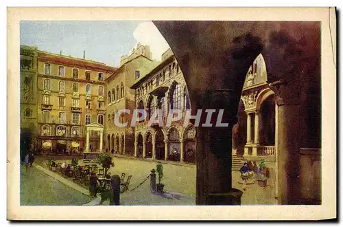 Cartes postales Milano Loggia degli Osil Piazza dei Mercanti