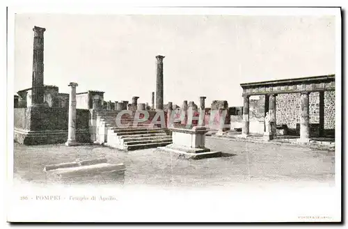 Ansichtskarte AK Pompei Tempio di Apollo