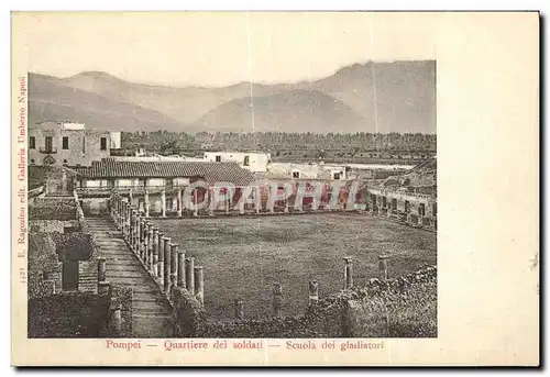 Ansichtskarte AK Pompei Quartiere dei Soldati Scuola dei Gladiatori