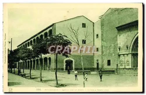 Ansichtskarte AK Puigcerda Passeo del 10 abril y escuela Graduadas