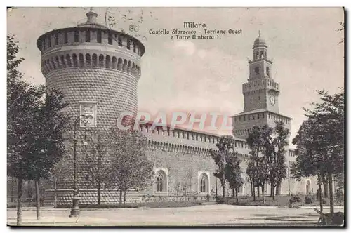 Cartes postales Milano Castella Sforzesco Torrione Guest