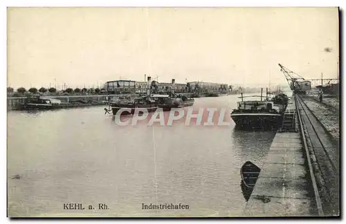 Cartes postales Kehl a Rh Industriehafen Bateaux