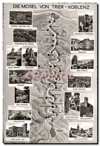 Ansichtskarte AK Die Mosel von Trier Koblenz