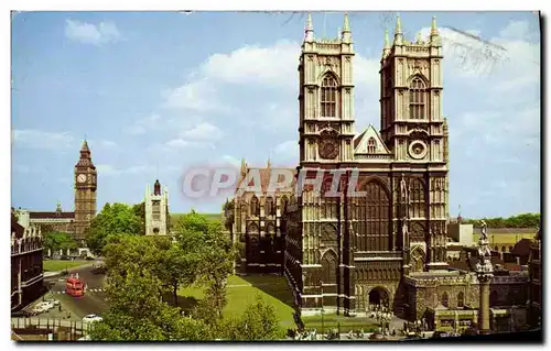 Moderne Karte Westminster Abbey and Big Ben London