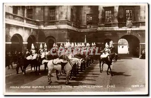 Cartes postales Royal Horse Guards Changing Guard Whitehall London