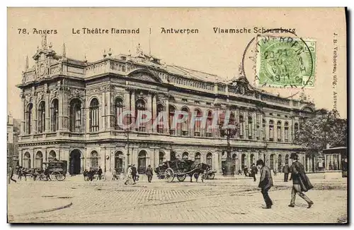Cartes postales Anvers Le Theatre flamand
