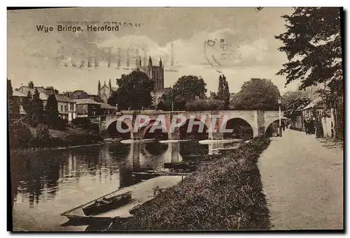 Cartes postales Wye Bridge Hereford