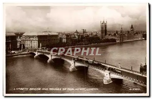 Ansichtskarte AK Lambeth Bridge and Houses of Parliament London