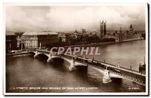 Cartes postales Lambeth Bridge and Houses of Parliament London