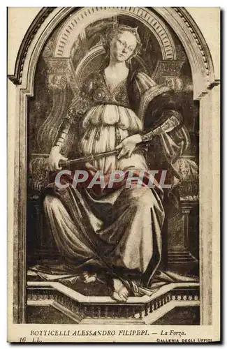 Cartes postales Botticelli Alessandro Filipepi La Forza