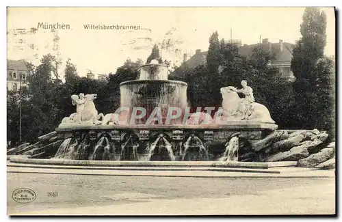 Cartes postales Munchen Wittelsbach brunnen