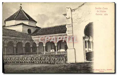 Ansichtskarte AK Sevilla Casa de Pilatos Galeria alta