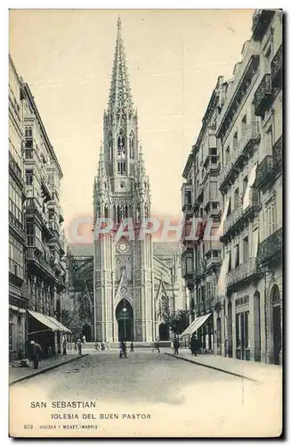 Cartes postales San Sebastian Iglesia del Buen Pastor