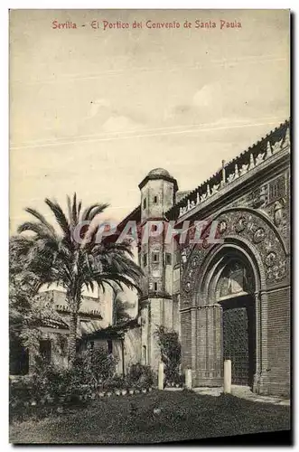 Cartes postales Sevilla El Portico del Convento de Santa Paula