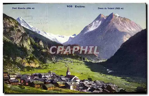 Cartes postales Evolene Dent Blanche Dent de Velsivi