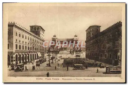 Cartes postales Roma Pizza Venezia Monumente a Vittori Emanuel II