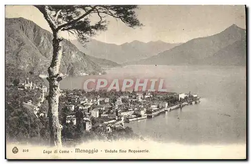 Cartes postales Lago di Como Menaggio Veduta fino Acquaseria