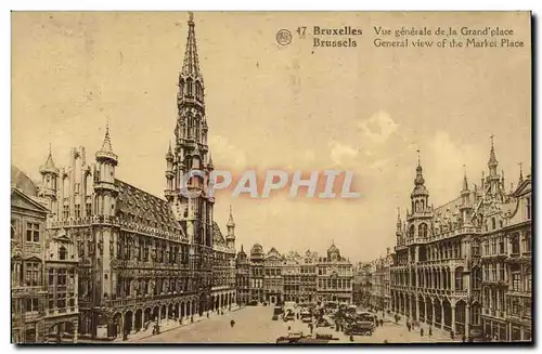 Ansichtskarte AK Bruxelles Vue generale de la grand place