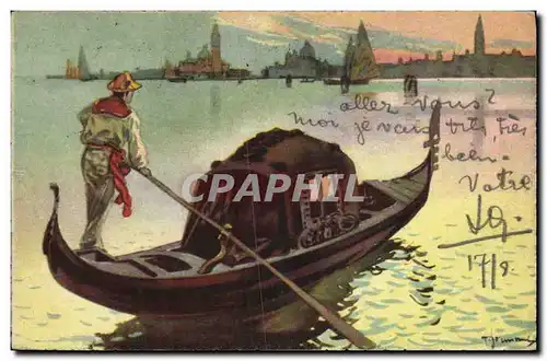 Cartes postales Venezia La Gondola