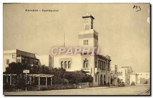 Cartes postales Mazagan Controle Civil