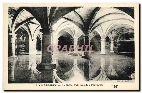 Cartes postales Mazagan La Salle d Armes des Portugais