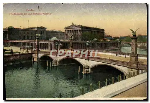 Ansichtskarte AK Berlin Friedrichsbrucke und National Galerie